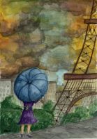 Paris Sunset after rain